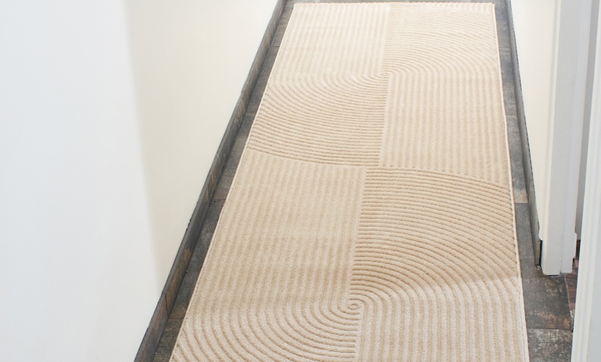 Image 12: Tapis de salon beige moderne 