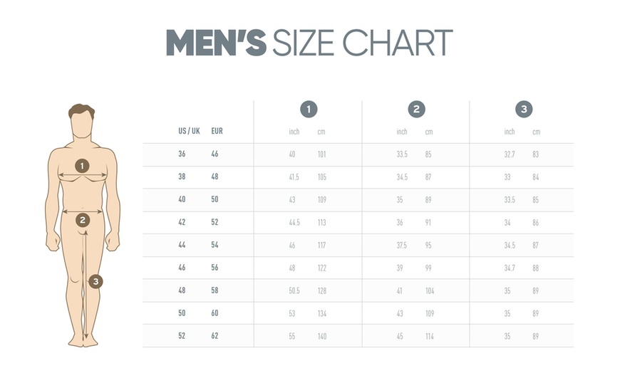 opposuits size chart