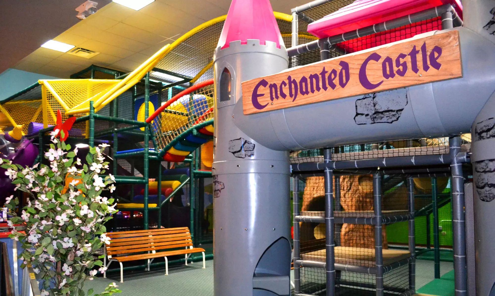 Indoor Amusement Package for Two or Four with Attractions, Game Tokens and Pizza at Enchanted Castle (53% Off)  - Second Medium