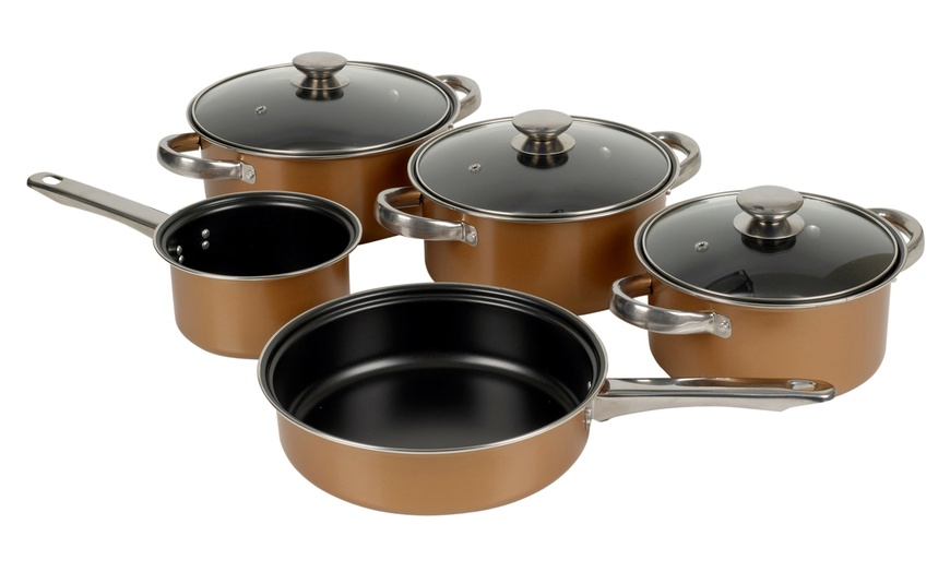 Image 1: URBN-CHEF 8-Piece Cookware Set