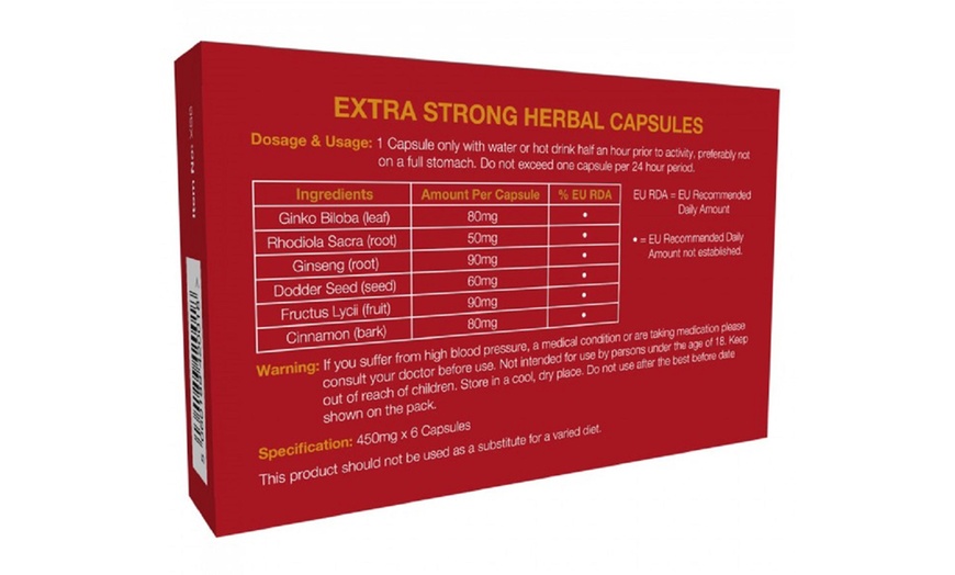 Image 4: Six Extra Strong Capsules for Men