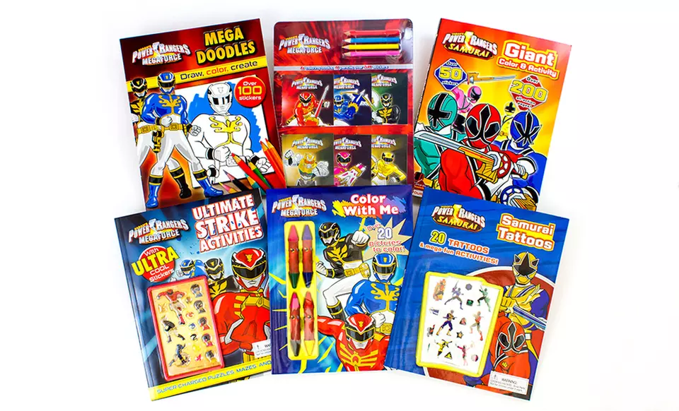 Bundle of 6 Power Rangers Activity Books - Primary Image
