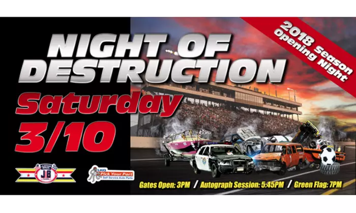 Night of Destruction Admission for Two, Four, or Six on Saturday, March 10 (Up to 42% Off) - Primary Image