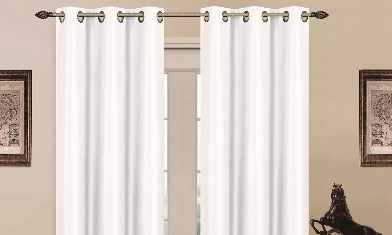 Reduced Price: Foam-Backed 76"x84" Blackout Grommet Panel Pair - Primary Image
