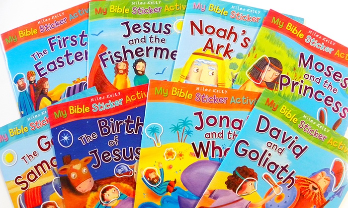 My First Bible Sticker Activity Book Bundle | Groupon