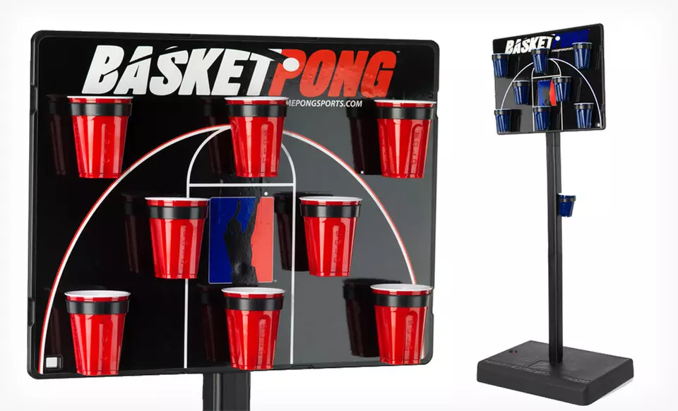 $62.99 for a BasketPong Half Court Set in Blue or Red ($129.99 List Price). Free Shipping. - Primary Image