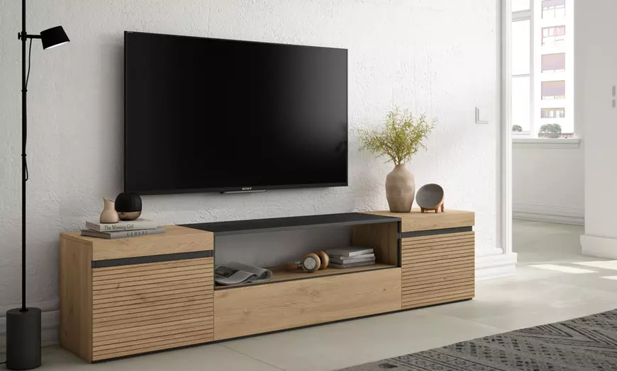 Image 16: TV-meubel met of zonder led-elektrische openhaard