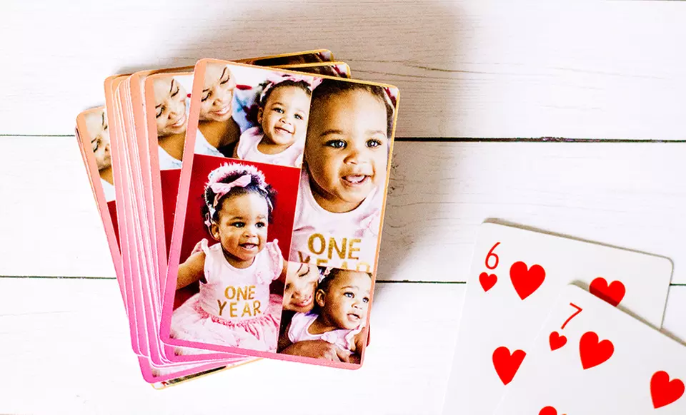 One Deck of 54 Personalized Playing Cards from Collage.com (60% Off)  - Primary Image
