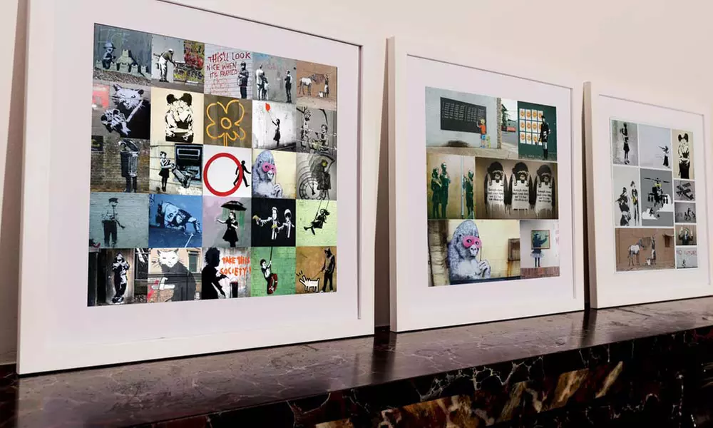 Personalized Banksy Collage Prints - Primary Image
