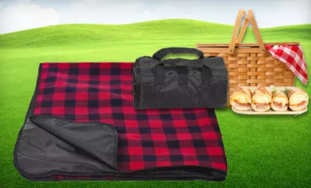 $12 for a Waterproof Picnic Blanket ($24.95 Value). Six Styles Available. - Primary Image