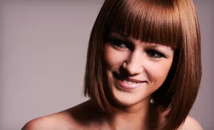 Haircut with Single-Process Color or Full Highlights at Master Eyebrow Threading & Full Services Salon (Up to 65% Off) - Primary Image