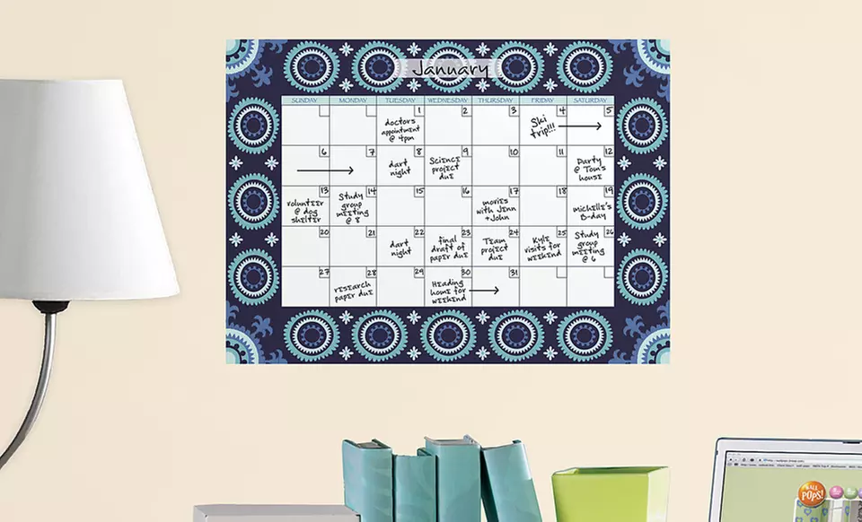 WallPops Peel-and-Stick Calendars. Multiple Styles Available. Free Returns. - Primary Image