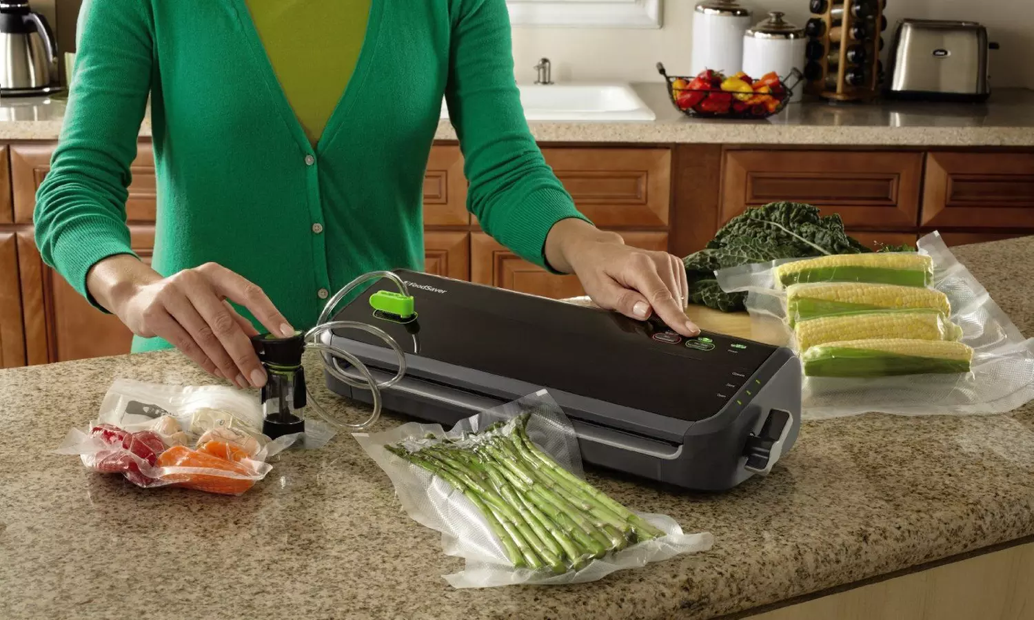 FoodSaver Compact Vacuum Sealer with Expanded Starter Kit (37-Piece) - Primary Image