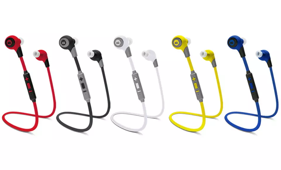 BKHC BK Sport Bluetooth Stereo Tangle-Free Earbuds with Built-In Mic and Multimedia Function - Primary Image