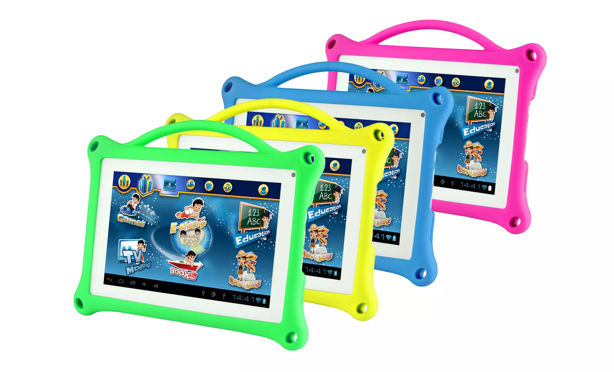 Double Power 7" Android 4.2 Tablet with Dual-Core Processor, 8GB Flash Memory, 1GB RAM, and Silicone Jelly Skin Case - Primary Image