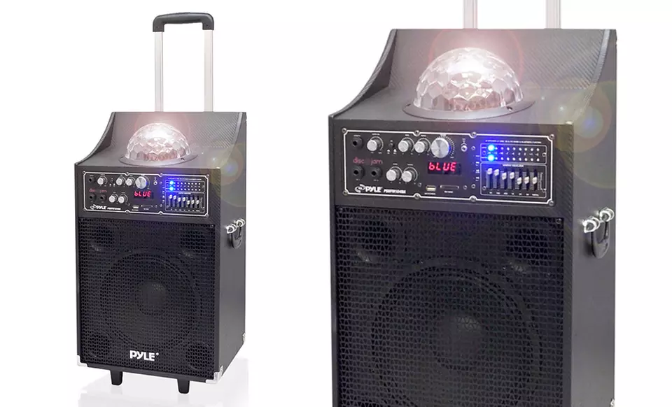 Pyle Audio 600-Watt Disco Jam Bluetooth 2-Way PA Speaker System (PSUFM1049A). Free Returns. - Primary Image