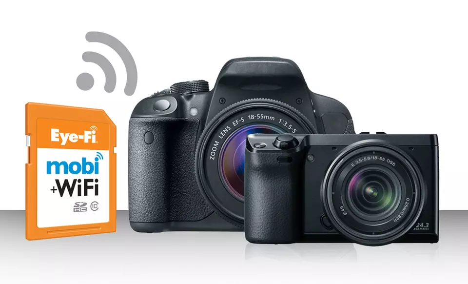 Eye-Fi Mobi SDHC Class 10 Wireless Memory Card.﻿ 16GB and 32GB Options Available.﻿ Free Returns. - Primary Image