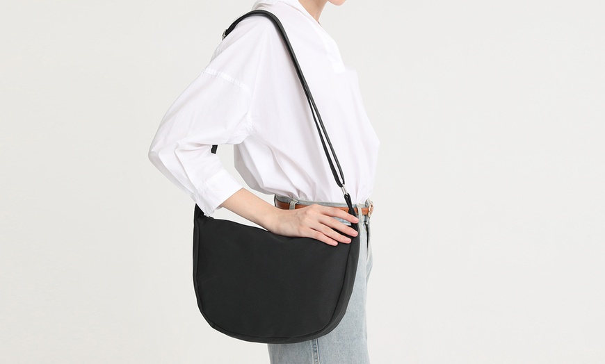 Image 23: Portable Crescent Women Shoulder Bag Cross Body Bag