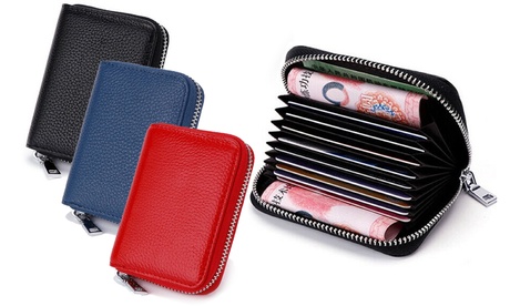1, 2, 3, 4 ou 5 portefeuilles anti-RFID en cuir