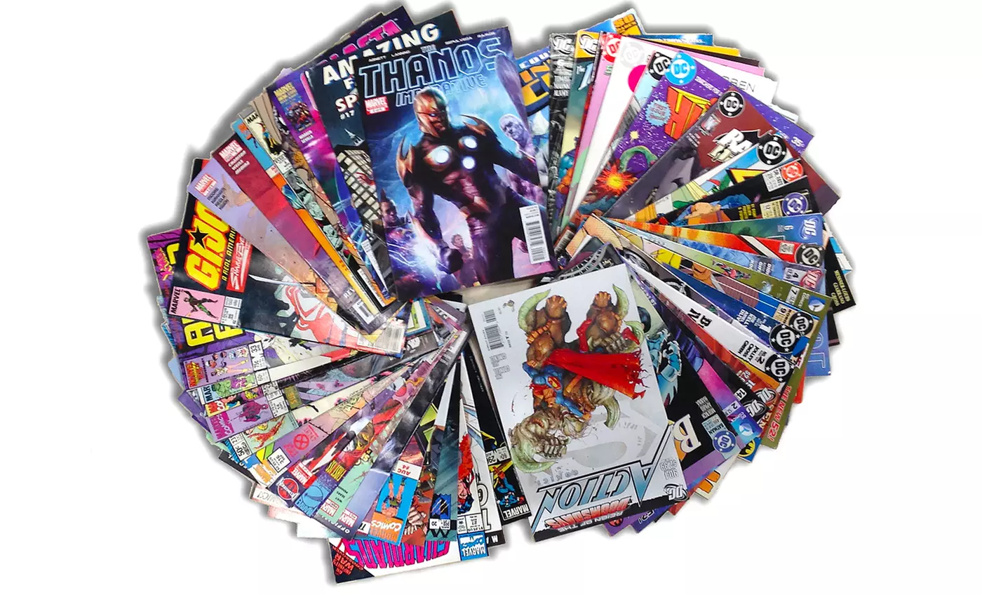Comic Book Bundle with 25 DC Comics Titles, 25 Marvel Titles, or 50 Marvel & DC - Second Medium