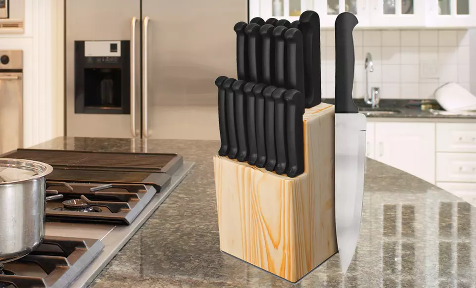 $19.99 for a Quikut by Ginsu 20-Piece Stainless Steel Knife Set ($39.99 List Price). Free Shipping and Returns. - Primary Image