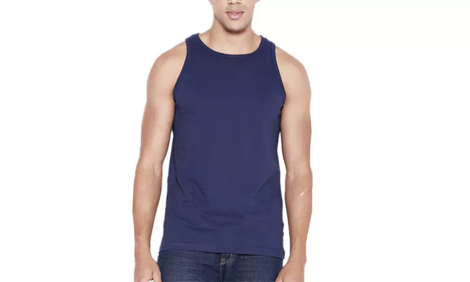 SEL Men's Classic Fit 100% Cotton Tank Tops (4-Pack; S-3XL) - Second Medium