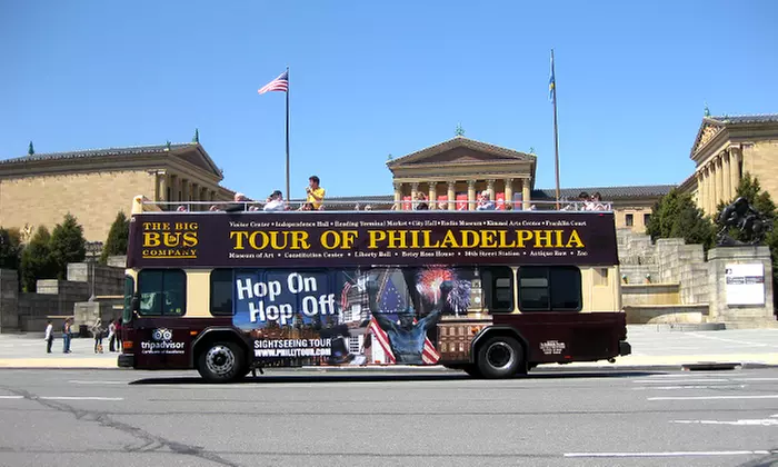 Hop-On, Hop-Off Tour and Franklin Footstep Tour for One or Two with Philadelphia Trolley Works (Up to 37% Off)  - Primary Image