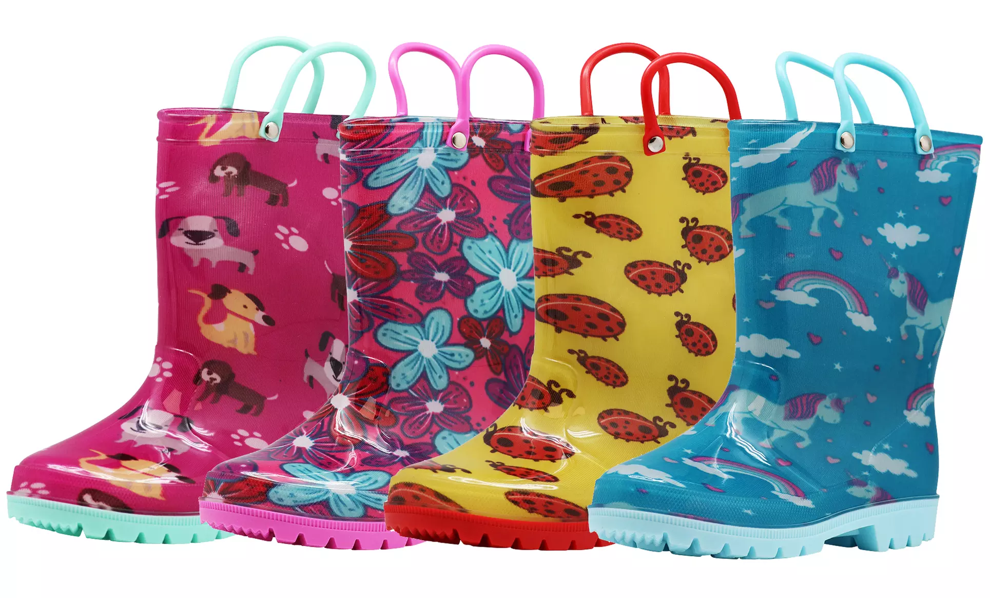 NORTY Girl's Waterproof PVC Rain Boots - Toddlers to Big Kids - Primary Image