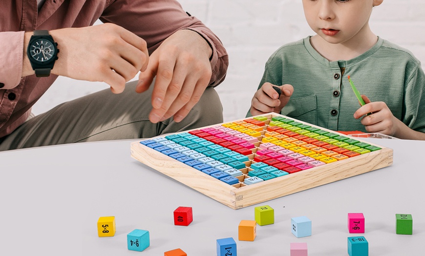 Image 6: Wooden Times Table Board