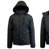 Image 3: Spire By Galaxy Men's Heavyweight Jackets with Detachable Hood
