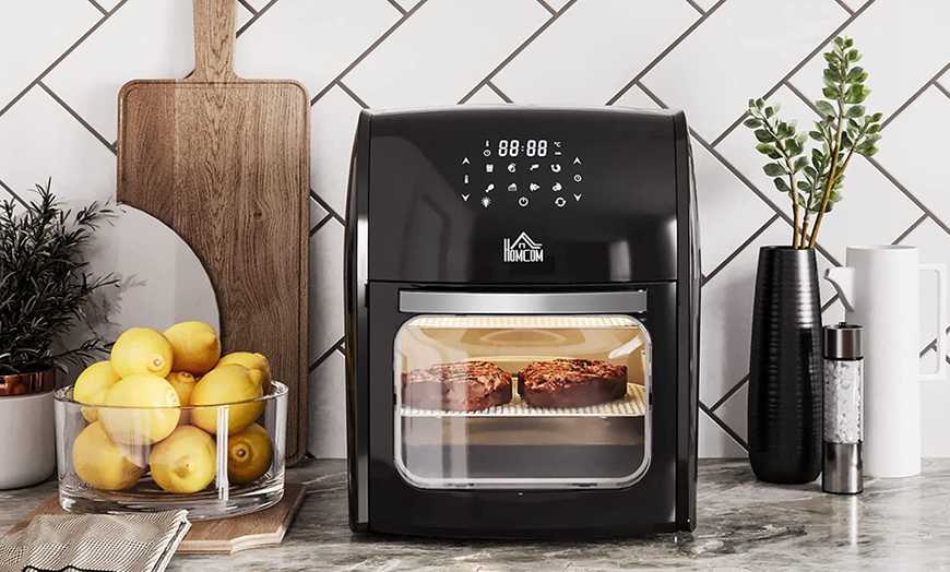 Up To 7% Off HomCom 12L Eight-in-One Digital Air Fryer Oven | Groupon