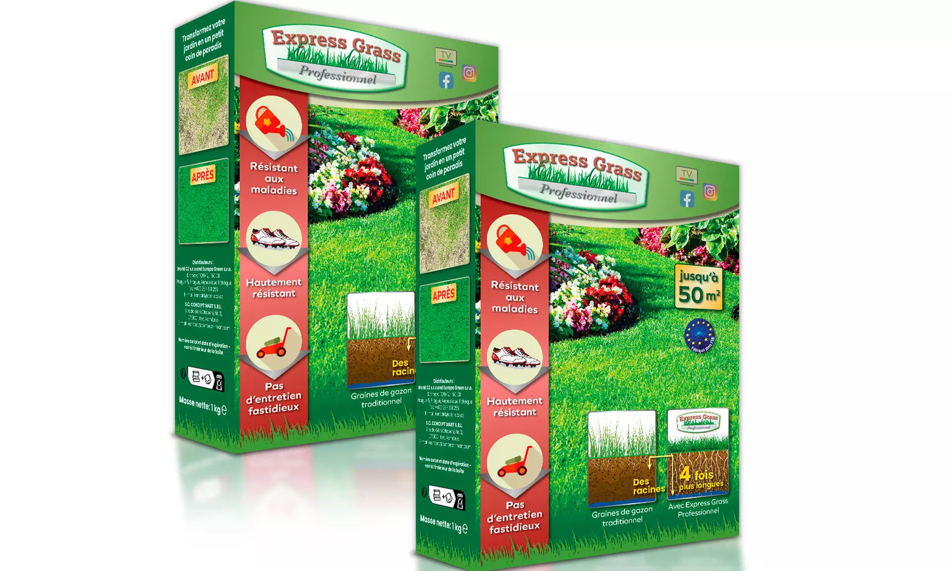 Graszaad voor een gazon