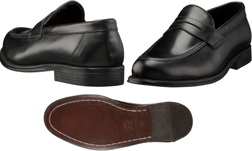 Image 8: Mocassins en cuir James Russel