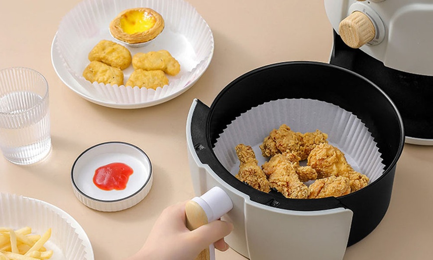 Image 3: 50 Air Fryer Non-Stick Liners