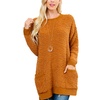 Image 5: Riah Fashion Women's Popcorn Pocket Sweater