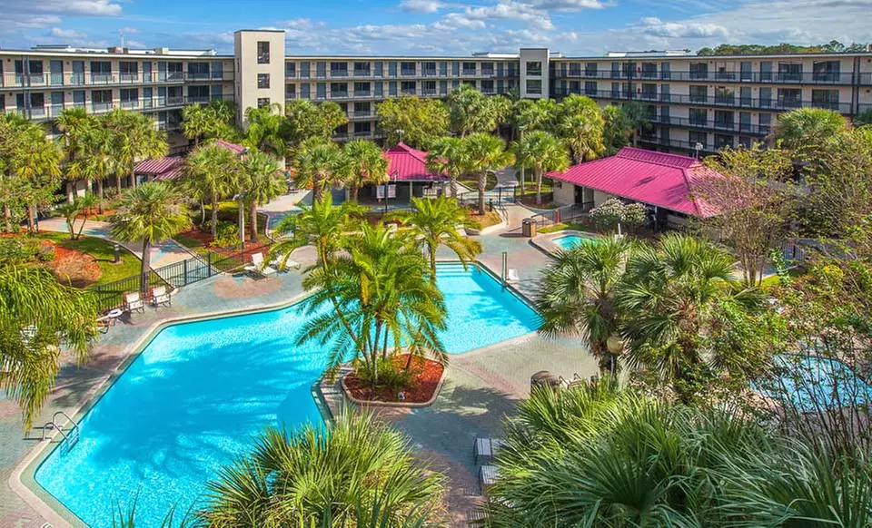 One- or Two-Bedroom Suite with Free Breakfast and Theme-Park Shuttles at The Royale Parc Suites in Kissimmee, FL - Primary Image