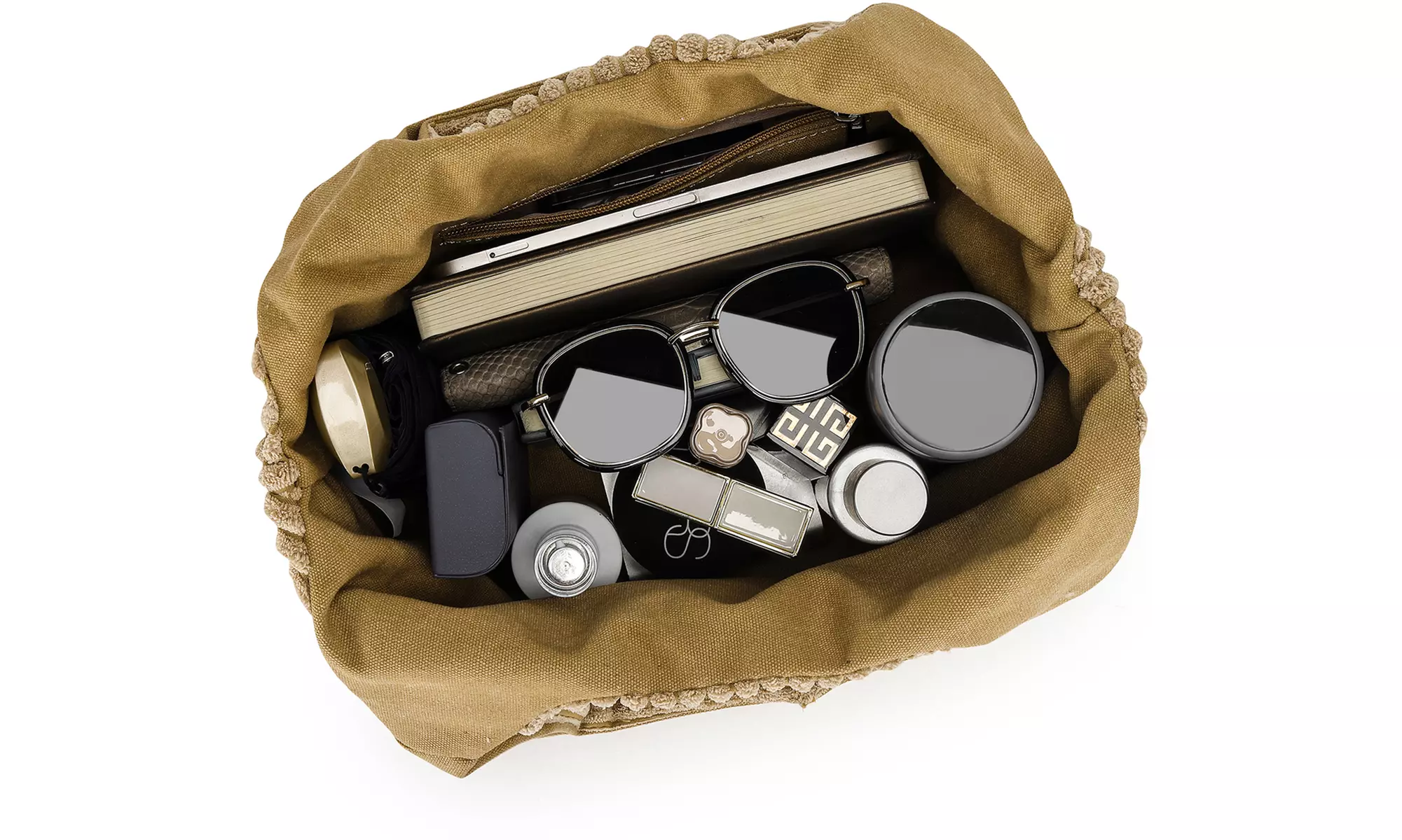 Women's Reversible Corduroy Shoulder Bag With Spacious Interior