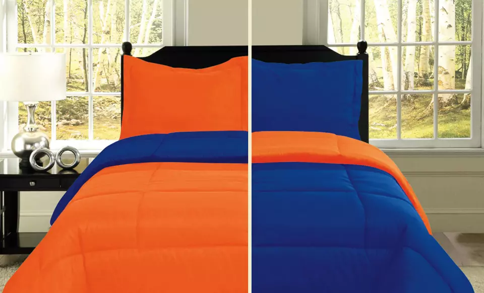 U.S. Polo Assn. 3-Piece Reversible Comforter Sets. Multiple Colors Available. Free Shipping. - Second Medium
