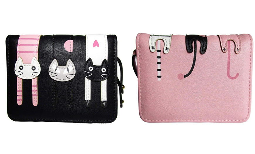 Image 8: Women's Cat Wallet