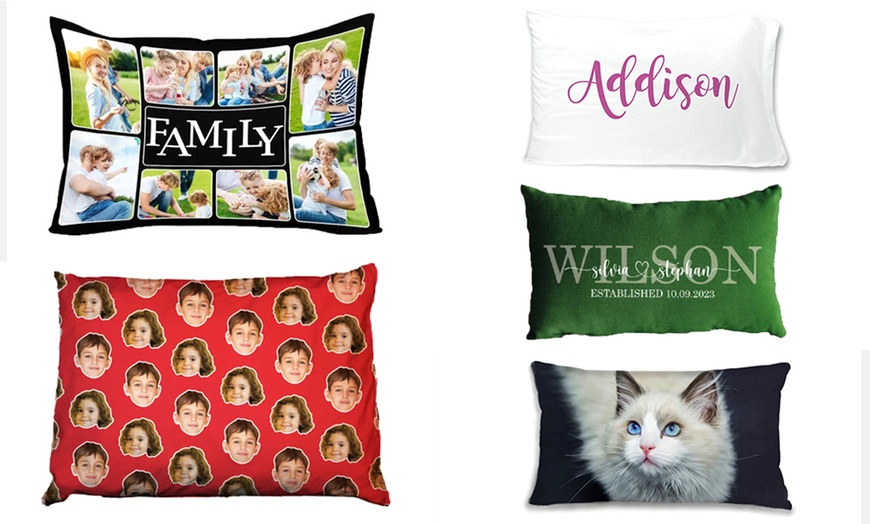 Image 1: Custom Photo Pillowcase