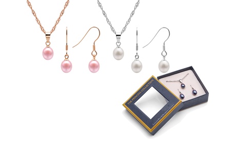 Juego de pendientes y collar con colgante OMG Jewel