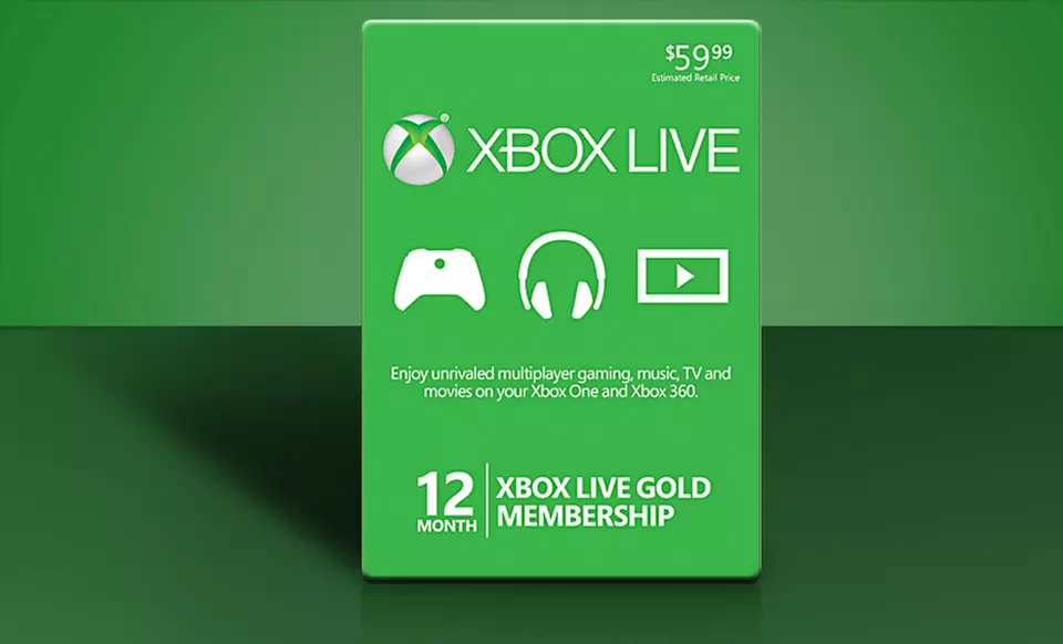12 Month Xbox Live Gold Card and 400 Microsoft Points.  - Primary Image