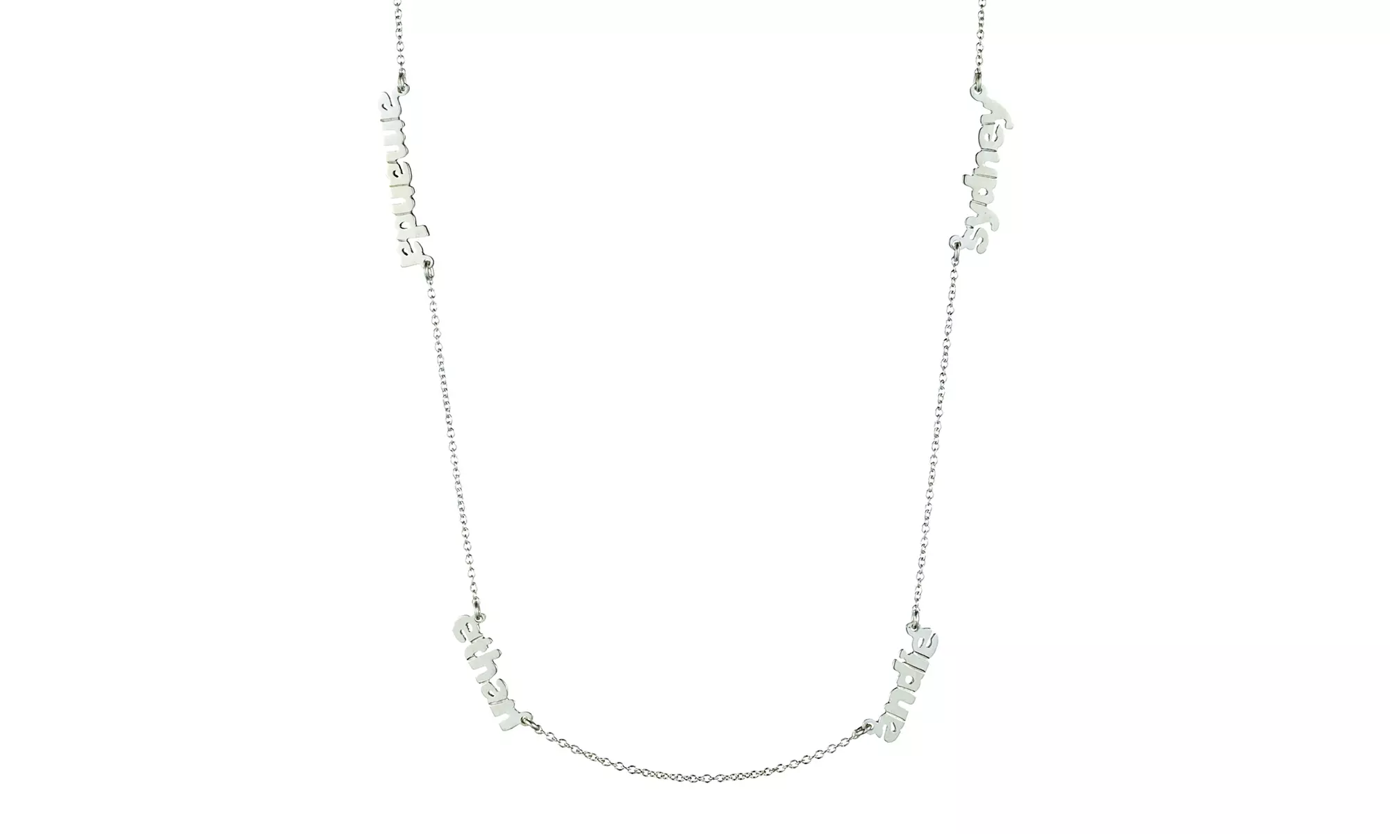 Personalized Sterling-Silver Name Necklace from Danielle Stevens Jewelry (Up to 68% Off). Free Shipping. - Primary Image