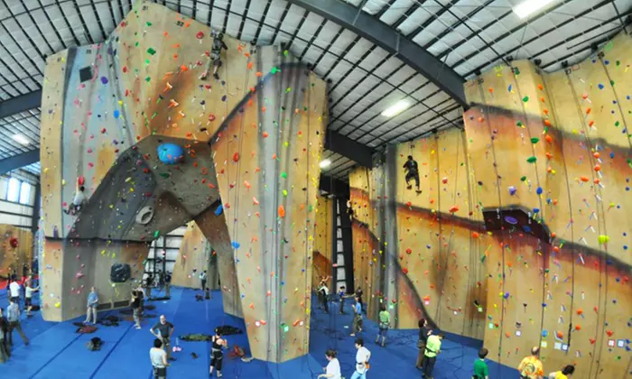 1 or 2 Groupons, Each Good for a Rock-Climbing Pass with Lesson & Gear at Central Rock Gym in Hadley (49% Off) - Primary Image