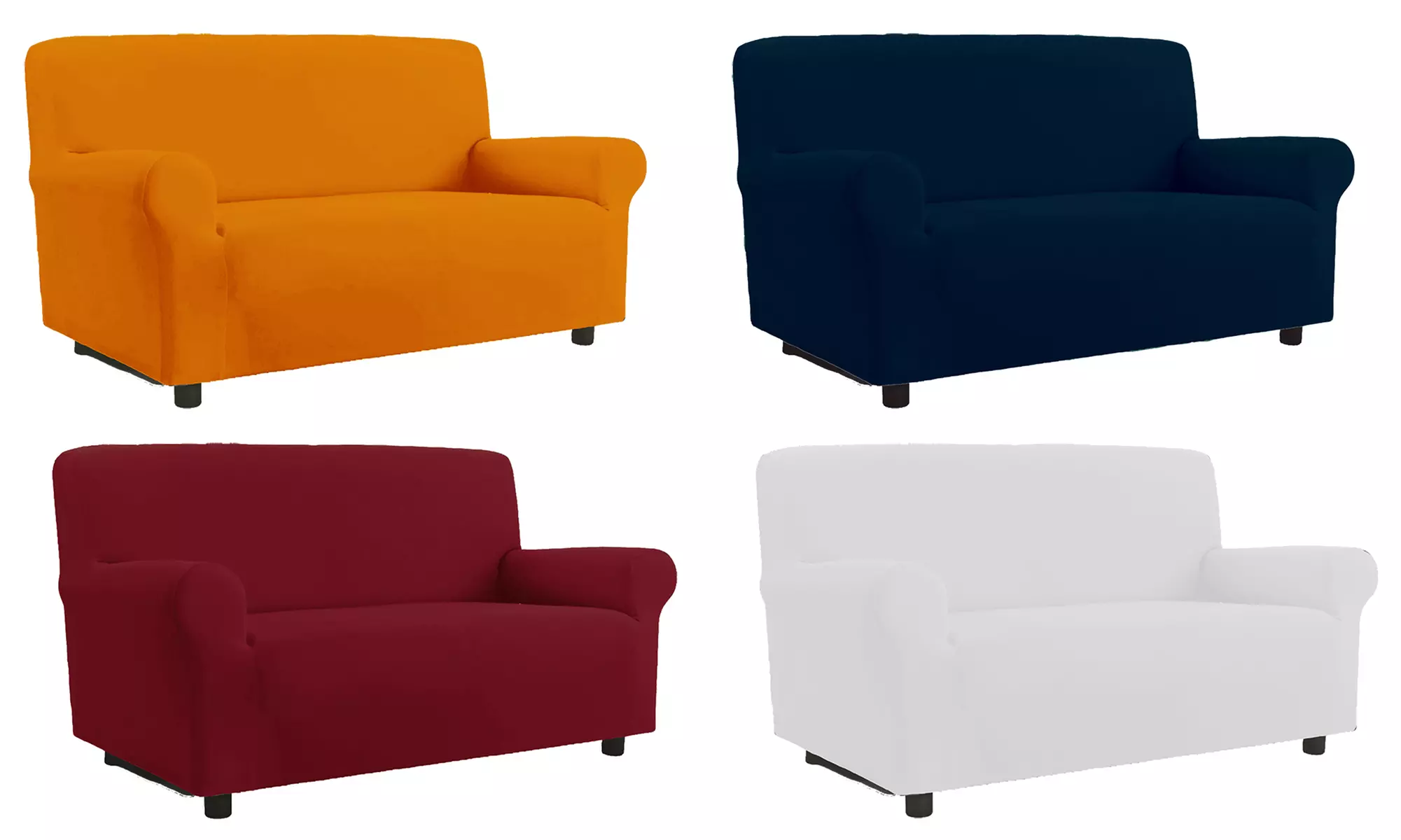 Copridivano copripoltrona universale elasticizzato antimacchia modello Zeno, disponibile in 4 misure e in vari colori - Primary Image