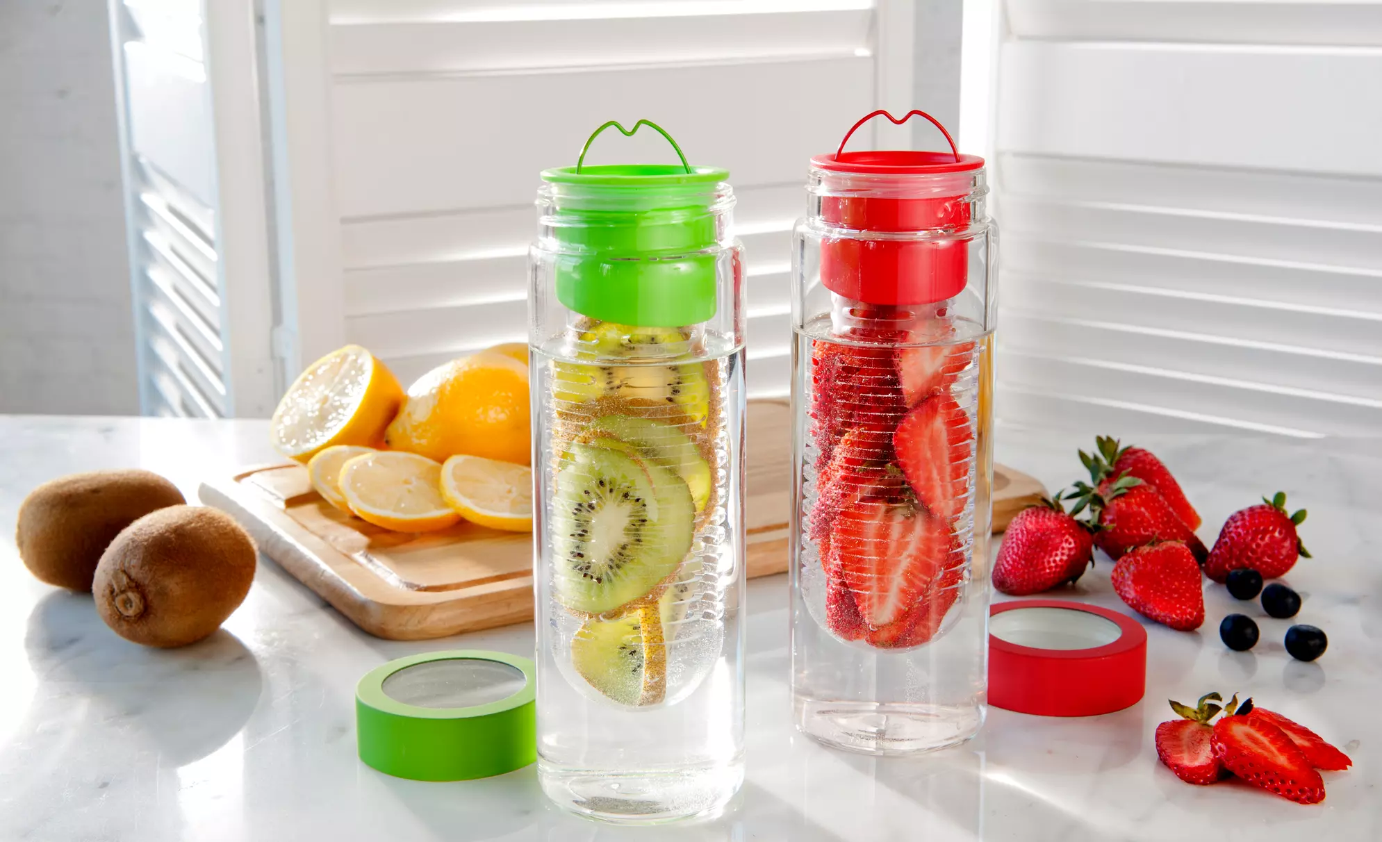 2-Pack of Asobu Flavour It Fruit-Infuser Bottles. Multiple Colors Available.  - Primary Image