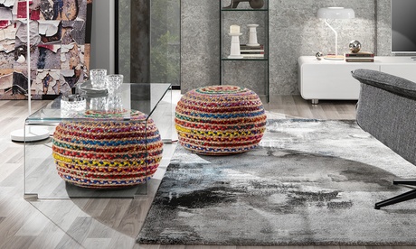 Pouf Rainbow con imbottitura interna in palline di polistirolo