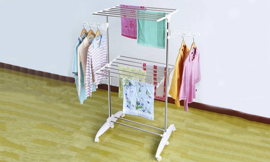 Image 5: Clothes Hangers and Drying Racks