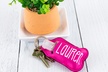 Personalized Hand Sanitizer Keychain Holders from VioletFox (Up to 71% Off). Three Options Available. - Second Medium