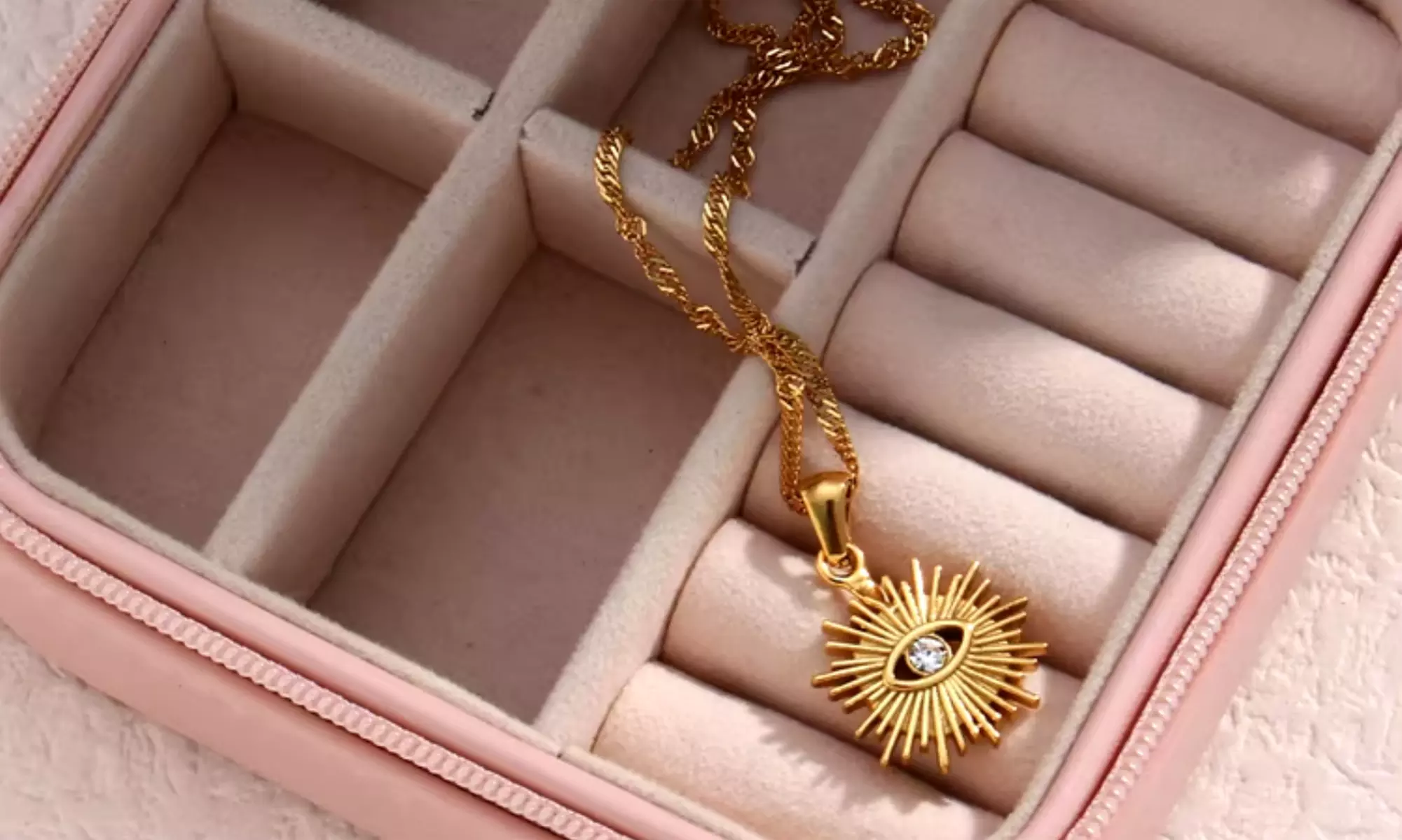 18-karaats vergulde ketting